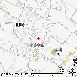 埼玉県南埼玉郡宮代町山崎111周辺の地図