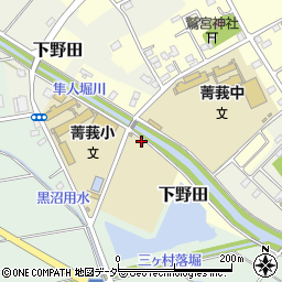 埼玉県白岡市上野田105周辺の地図
