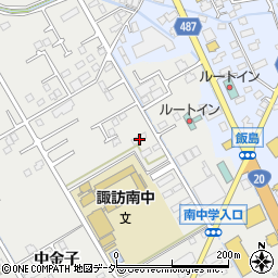 長野県諏訪市中洲2986周辺の地図