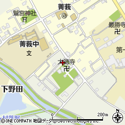埼玉県白岡市上野田172-7周辺の地図