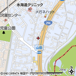 茨城県常総市水海道山田町1453-1周辺の地図