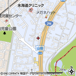 茨城県常総市水海道山田町1453周辺の地図