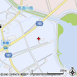 茨城県行方市矢幡348周辺の地図
