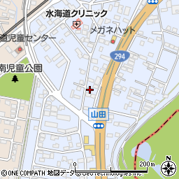 茨城県常総市水海道山田町1453-3周辺の地図