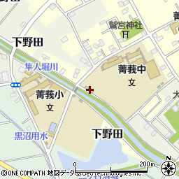 埼玉県白岡市上野田185周辺の地図