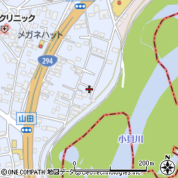茨城県常総市水海道山田町1091-1周辺の地図