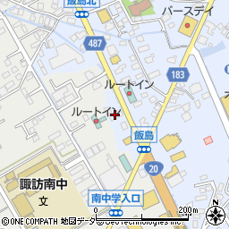 株式会社サンキュー人形工房　諏訪店周辺の地図
