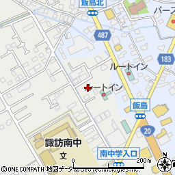 長野県諏訪市中洲2951-1周辺の地図
