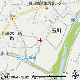 埼玉県比企郡ときがわ町玉川4577周辺の地図