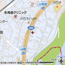 茨城県常総市水海道山田町1111周辺の地図