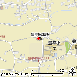 豊平地区コミュニティセンター周辺の地図
