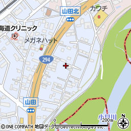 茨城県常総市水海道山田町1114周辺の地図