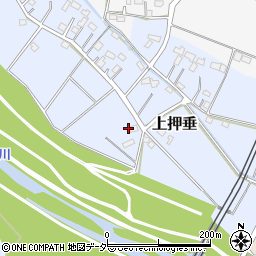 埼玉県東松山市上押垂周辺の地図