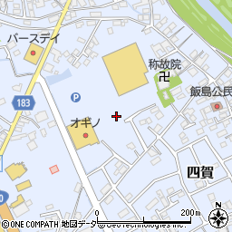 長野県諏訪市四賀飯島周辺の地図