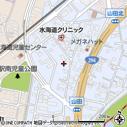 茨城県常総市水海道山田町4590周辺の地図