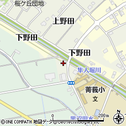 埼玉県白岡市上野田147周辺の地図