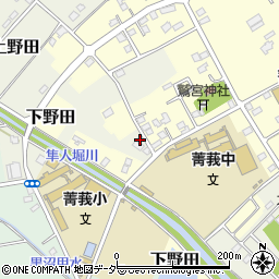 埼玉県白岡市上野田186周辺の地図