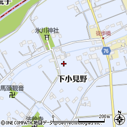 埼玉県川島町（比企郡）下小見野周辺の地図
