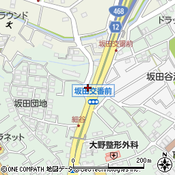埼玉県　警察署上尾警察署坂田交番周辺の地図