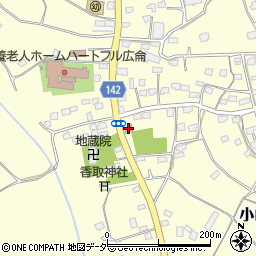 岩井小山郵便局周辺の地図