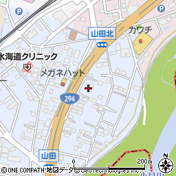 茨城県常総市水海道山田町1117周辺の地図