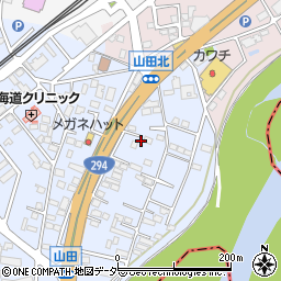 茨城県常総市水海道山田町1118周辺の地図