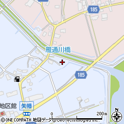 茨城県行方市矢幡1周辺の地図
