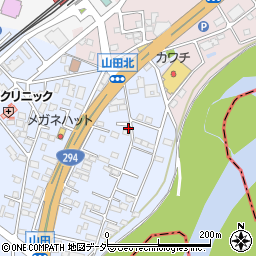 茨城県常総市水海道山田町1119-3周辺の地図