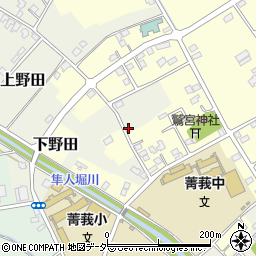 埼玉県白岡市上野田196周辺の地図