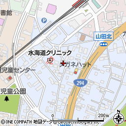 茨城県常総市水海道山田町4563周辺の地図