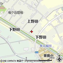 埼玉県白岡市上野田223周辺の地図