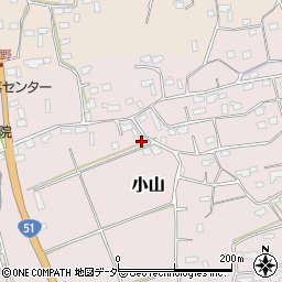 茨城県鹿嶋市小山1161周辺の地図