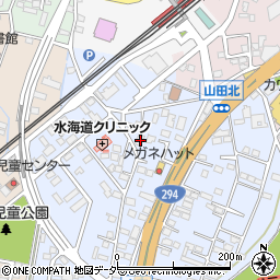 茨城県常総市水海道山田町1523-4周辺の地図