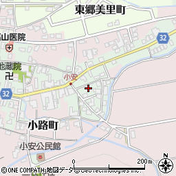 福井県福井市安原町周辺の地図