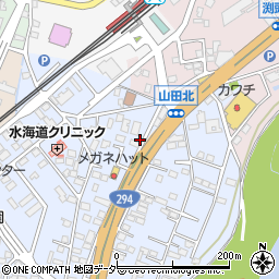 茨城県常総市水海道山田町1542-8周辺の地図