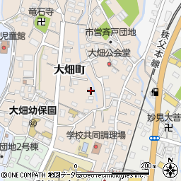 埼玉県秩父市大畑町周辺の地図