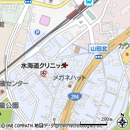 茨城県常総市水海道山田町1523周辺の地図