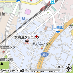 茨城県常総市水海道山田町1524-2周辺の地図