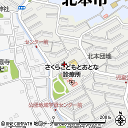武蔵野銀行北本団地 ＡＴＭ周辺の地図