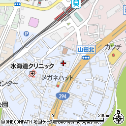 茨城県常総市水海道山田町1542-1周辺の地図