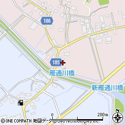 茨城県行方市根小屋1072周辺の地図