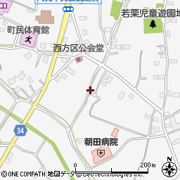 茨城県稲敷郡阿見町若栗周辺の地図