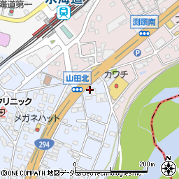 茨城県常総市水海道山田町1082周辺の地図
