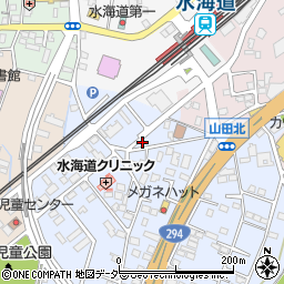 茨城県常総市水海道山田町1536-3周辺の地図