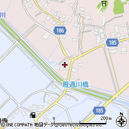 茨城県行方市根小屋194周辺の地図
