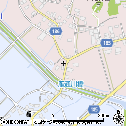 茨城県行方市根小屋195周辺の地図