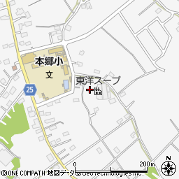 茨城県稲敷郡阿見町荒川本郷1471-2周辺の地図