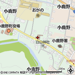 小鹿野郵便局周辺の地図