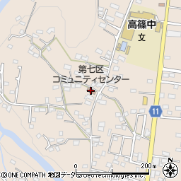 山田七区公会堂周辺の地図