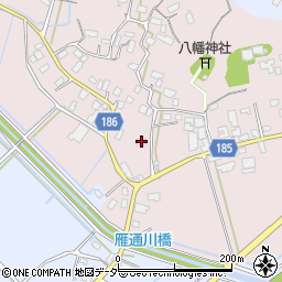 茨城県行方市根小屋227周辺の地図